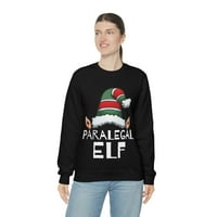Paralegal Elf Božićni uništeni duks, S-2XL Holidays Xmas Elves