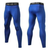 Hlače za vježbe za muškarce Muške jednostavne košarkaške bazne obuke kompresijske hlače plave veličine