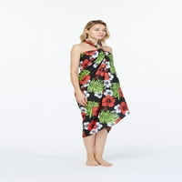 Hawaii Sarong haljina pliva pokriva habanje plaže u Hibiskusu i Palm