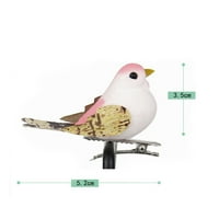 Yoone Simulacijska ptica Šareno realno živopisan izgled 3D ugrađeni oči vrlo detaljni ukrasni ukrasni