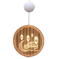 Ramadanska lampa Eid Mubarak Moon ukrasi Viseći ukrasno LED svjetlo za ukrašavanje kućnog prostora