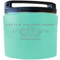 Little Island Park Virginia Suvenir Oz ugravirani morski izolirani dvostruki zidni čelični čelik