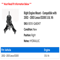 Desni montiranje motora - kompatibilan sa - ES 3.0L V6