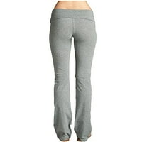 Ženske joge hlače Čvrsto kolor pantalone za podizanje partnica Dukseri Strijepljene tajice Stretch fitness