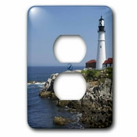 Portland Head Lighthouse, Cape Elizabeth Me - US Krs - Keith i Rebecca Snill utikač Outlet Cover LSP-90737-6