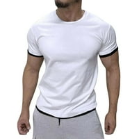 FOPP prodavače za muškarce Muške kratke rukave modne atletske majice Sportski pulover vrhovi bijeli