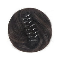 Neuredna bun schrichy chignon krout kose lepinja sintetička kandža chignon zavojnica za žene za kosu