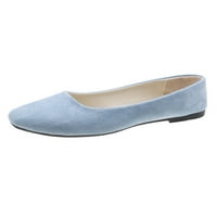 Ženski stanovi kliznu na baletne stanovi Comfort casual cipele svijetlo plava 8.5