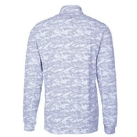 Muški rezač i Buck Carcoal Louisville Cardinals Vault Big & Vill Traverse Camo Print Stretch Quarter-Zip