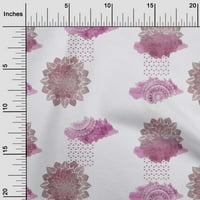 Onuone pamučni dres Dusty Rose Tkanina od tkanina i mandala akvarelna tkanina za šivanje tiskane zanatske