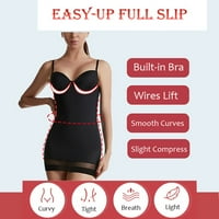 Shaper za tijelo za žene s tille HEMLine Potpuna oblikovanja sljedbenim rastezljivim bod-bodysuit-om