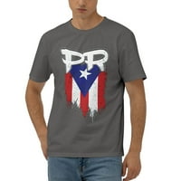 Muške Portoriko Flags Službena košulja Summer Crew vrat na vrhu Casual kratkih rukava majice Malene