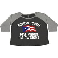 Inktastična puerto Rican Awesome ženska majica plus veličine
