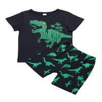 Dječji dječji dječji dinosaur s kratkim vrhovima hlače za spavanje Ležerne prilike ljetne odjeće