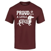 Trgovina4EVever je ponosan što ima malo majica zaglupne grafičke majice za pasa za jazavost Srednja
