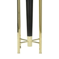Benjara savremena metalna stolna lampa sa četiri akcenta, crna, zlato