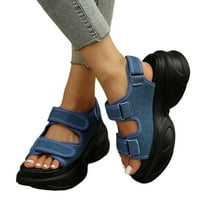 Nove ljetne dame sportske sandale korejske debele platforme Desin casual cipele kuka i petlje žene na