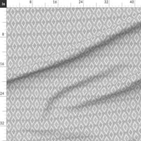 Tkanina od kašike - siva jugozapadna Boho Trendy geometrijski neutralni ispisani na presvlakom baršunastom