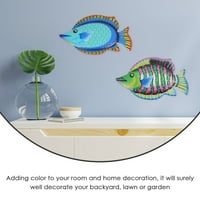 Metalni riblji zidni dekori Girove ribe skulpturne zidne umjetnosti Frube viseće ukrase