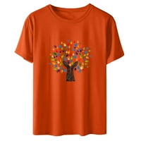 Ležerne majice Narančasta ženska majica poklon za kćer za odrasle ljetni modni kratki rukav okrugli