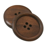 Hesoicy okrugla Drvena gumba košulja kaputara Dekor scrapbook DIY šivaće plov