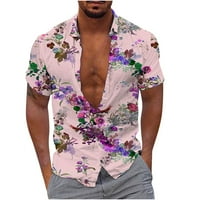 Košulje za muškarce Dukseri za muškarce Muškarci Modni casunski tasteri Havaji Tiskanje Ispiranje kratkih
