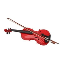 TCBosik Nova akustična violina sa slučajem luk rosin crvena