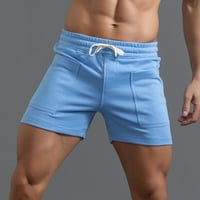 Luiyenes muški ljetni čvrsti boje Veliki džepovi hlače džepne crkvene labave casual sportski trčanje