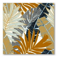 Art DesimanArt Sažetak tropskog ljetnog palme i banana lišće Moderna platna zidna umjetnost u.