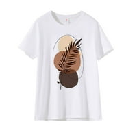 Zodggu Womens Plus Veličine Grafičke majice za Trendy ponude Plaža Svakodnevno labavo Ležerne prilike