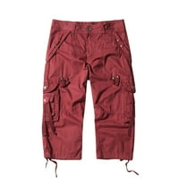 CLLIOS CARGO HLATS-a za muškarce Casual Solid Multi džepovi labavi na otvorenom Pješačke za planinarenje
