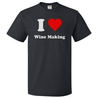 Ljubav vino čine majica i srčanim vinom izrada poklona