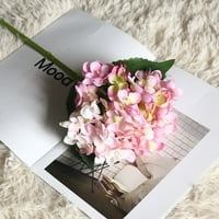Matoen Artificial Silk Hydrangea Cvijeće glave sa maticom lažnim bijelim hidrongenim cvijećem za vjenčanje