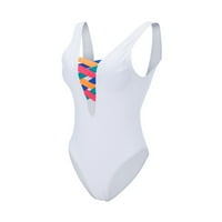 Ženski kupaći kostimi za kupaći kostim Solid Color Tummy Siamese Plaža Kuhinja kože Hot Bikini Plaža