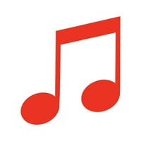 Glazba Napomena Naljepnica naljepnica Die Cut - samoljepljivi vinil - Otporan na vremenske prilike - izrađene u SAD - Mnogo boja i veličina - muzičarski muzički