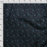 Onuone pamučne kameblike srednje plave tkanine cvjetna DIY odjeća za preciziranje tkanine za ispis tkanine sa širokim dvorištem