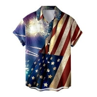 Luiyenes muns patriotska majica Slim izrezana američka zastava klasična fit polo majica