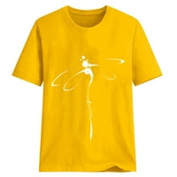 Košulje za žene Ležerne prilike Print Majica O-izrez kratki rukav Tee Tuns Tunic