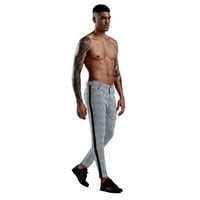Muške plaćene prugaste ravne duge slim fit hlače kauzalne pantalone pune dužine Hot6S4486775