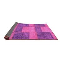 Ahgly Company Zatvoreni pravokutnik patchwork ružičasti prelazne prostirke, 4 '6'