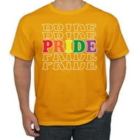 Rainbow LGBTQ gay ponos ponovio je LGBT ponos mušku grafičku majicu, Heather Grey, X-Veliki