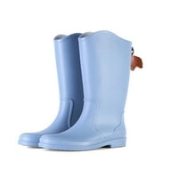 Daeful ženske visoke kišne čizme široke kalf vodootporne vrtne cipele visoke cijevi plave 5,5