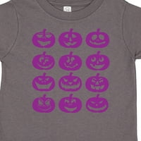 Inktastična Halloween bundeva lica ljubičasta poklon mališana majica majica ili mališana