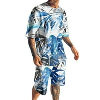 Muška odijela za kišu muške brzo suhe 3D kratkih rukava kratkih kratkih kratkih rukava na plaži tropski
