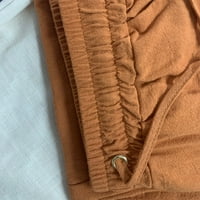 Edvintorg pantalone za žene plus veličine Ženska moda Čisti pamučni posteljina labavi vukodcord casual