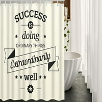 Kreativni citat Zutva za tuširanje sa kukama Uspjeh čine obične stvari izuzetno dobro zavoja za tuširanje za kupanje za kupatila za kupaonice Kampiranje