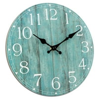 Zidni sat, teal koji ne otkucava kuhinjski sat, dekor zemlje retro ukrasni zidni satovi