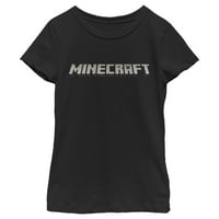 Djevojkov minecraft Classic Logo Crnog grafičkog tima crna