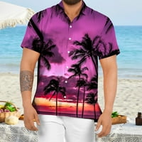 Pupka Puwkoer Down Spring Cvjelske ljetne muške tropske majice Kratki plaži Ležerne ruhove Muške majice