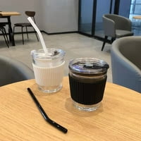 Walmeck Peglica za piće za kafu s poklopcem sa slamkama za čišćenje tkanine